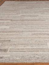 Exquisite Rugs Scandinavian Hand-loomed New Zealand Wool 4586 Gray/Ivory 5' x 8' Area Rug