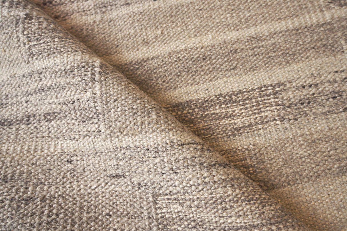 Exquisite Rugs Scandinavian Hand-loomed New Zealand Wool 4586 Gray/Ivory 8' x 10' Area Rug