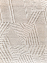 Exquisite Rugs Scandinavian Hand-loomed New Zealand Wool 4588 Gray/Ivory 8' x 10' Area Rug