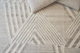 Exquisite Rugs Scandinavian Hand-loomed New Zealand Wool 4588 Gray/Ivory 8' x 10' Area Rug