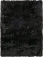 Exquisite Rugs Sheepskin Hand-stitched 3843 Black 5' x 8' Area Rug