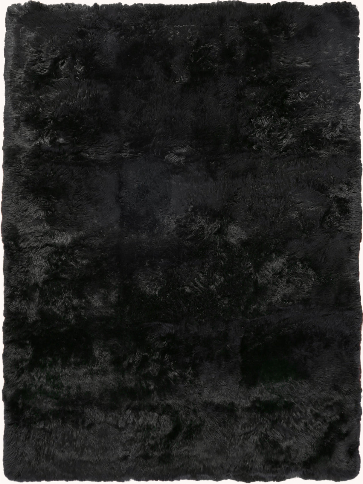 Exquisite Rugs Sheepskin hand-tufted New Zealand Sheepskin 3843 Black 8' x 5' Area Rug