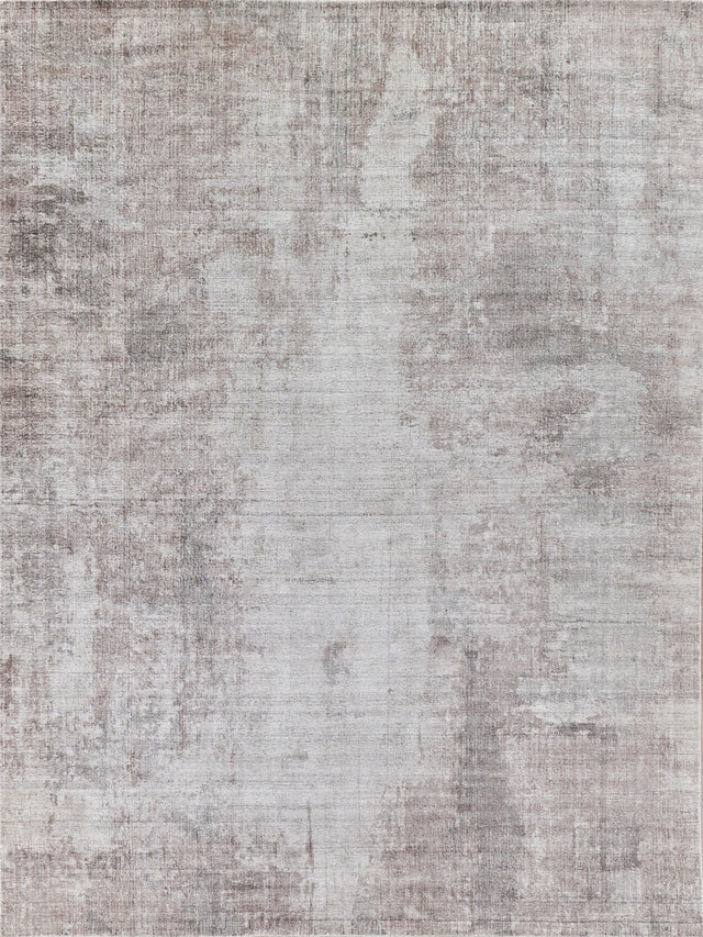 Exquisite Rugs Stone Wash Gazni Hand-loomed Wool/Bamboo Silk 4970 Silver/Taupe 9' x 12' Area Rug