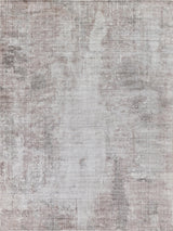 Exquisite Stone Wash Gazni Hand-loomed Wool/Bamboo Silk Silver/Taupe Area Rug 9.0'X12.0' Rug