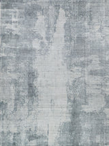 Exquisite Rugs Stone Wash Gazni Hand-loomed Wool/Bamboo Silk 4971 Blue 14' x 18' Area Rug