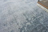 Exquisite Rugs Stone Wash Gazni Hand-loomed Wool/Bamboo Silk 4971 Blue 14' x 18' Area Rug