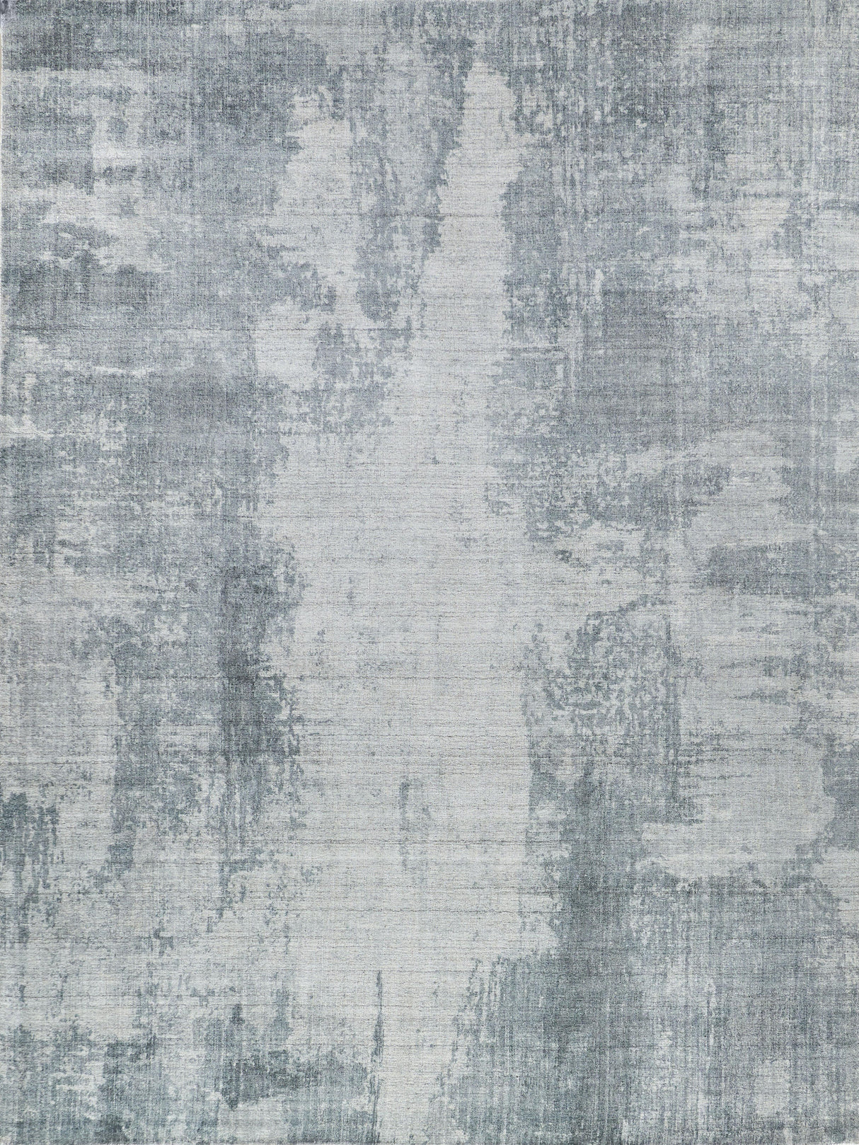 Exquisite Rugs Stone Wash Gazni Hand-loomed Wool/Bamboo Silk 4971 Blue 6' x 9' Area Rug