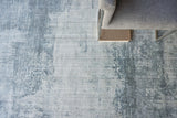 Exquisite Rugs Stone Wash Gazni Hand-loomed Wool/Bamboo Silk 4971 Blue 6' x 9' Area Rug
