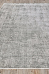 Exquisite Rugs Stone Wash Gazni Hand-loomed Wool/Bamboo Silk 4972 Gray/Taupe 10' x 14' Area Rug