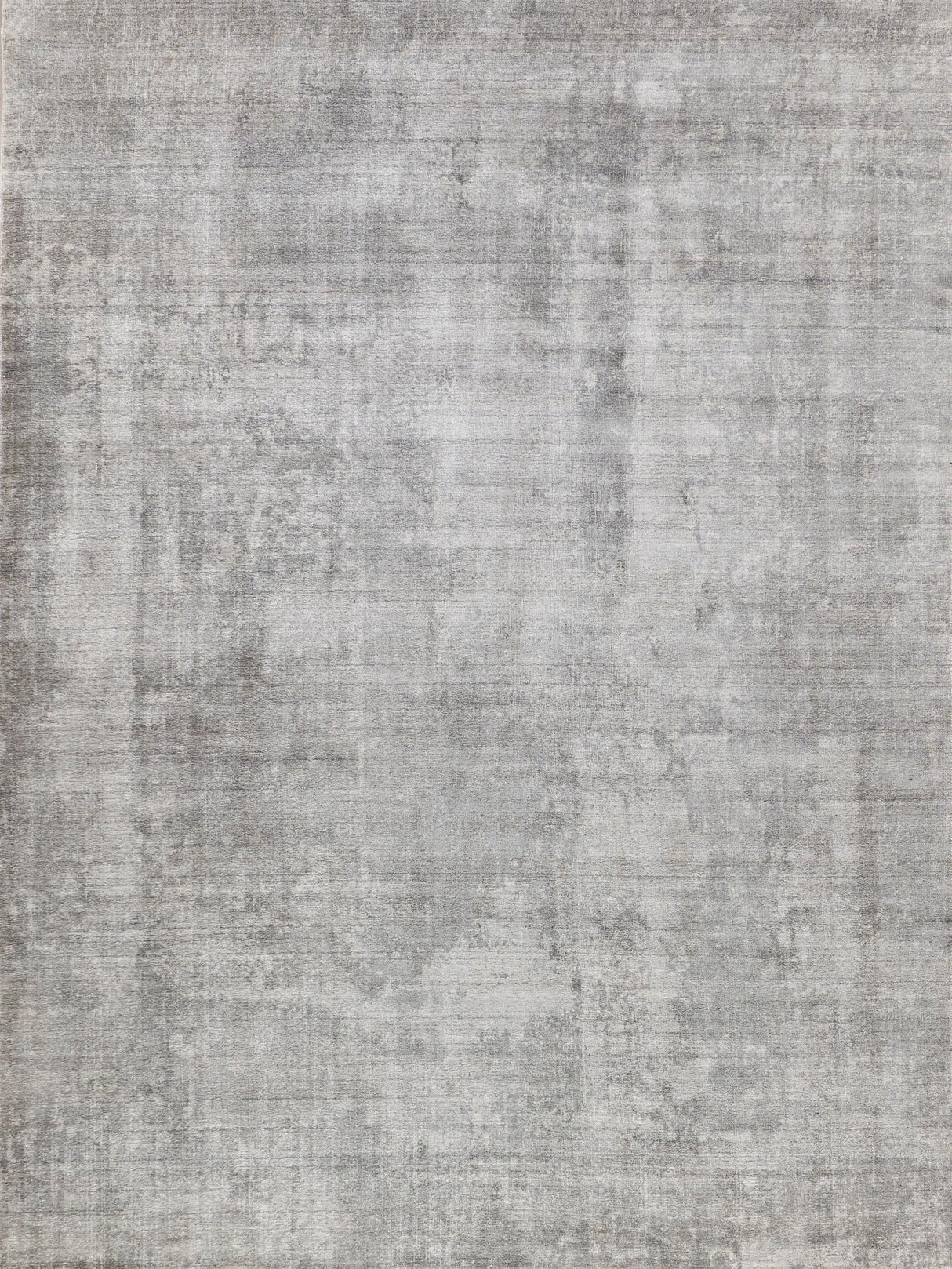 Exquisite Stone Wash Gazni Hand-loomed Wool/Bamboo Silk Gray/Taupe Area Rug 12.0'X15.0' Rug
