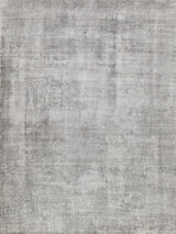 Exquisite Stone Wash Gazni Hand-loomed Wool/Bamboo Silk Gray/Taupe Area Rug 9.0'X12.0' Rug