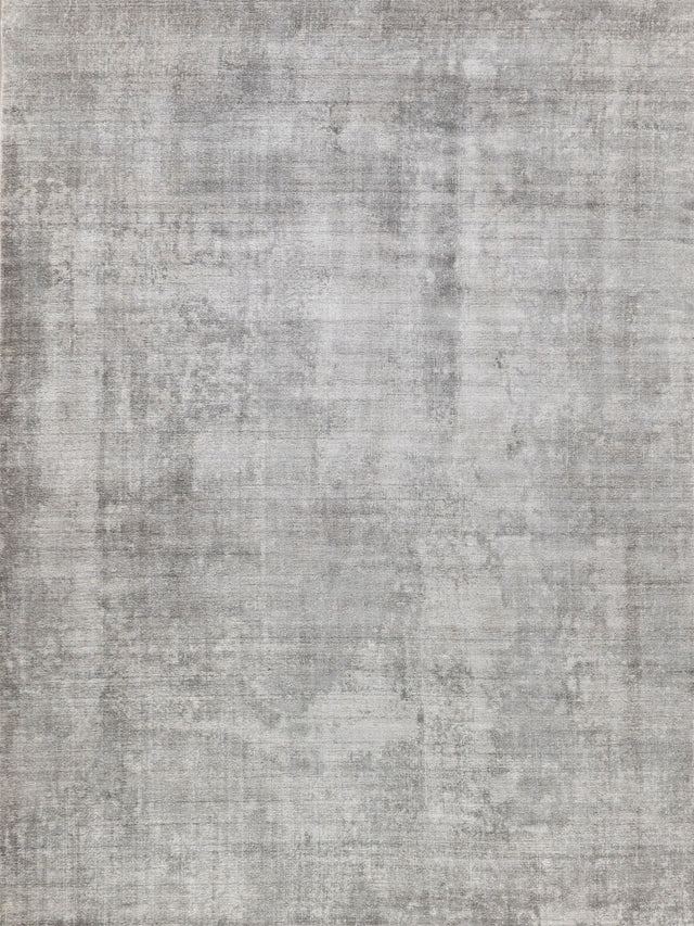 Exquisite Rugs Stone Wash Gazni Hand-loomed Wool/Bamboo Silk 4972 Gray/Taupe 9' x 12' Area Rug