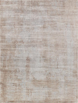 Exquisite Rugs Stone Wash Gazni Hand-loomed Wool/Bamboo Silk 4973 Terracota/Silver 10' x 14' Area Rug