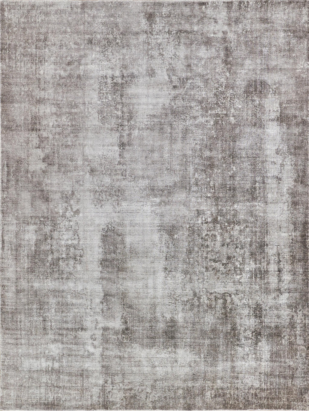 Exquisite Stone Wash Gazni Hand-loomed Wool/Bamboo Silk Taupe Area Rug 6.0'X9.0' Rug
