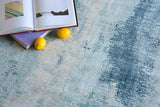 Exquisite Rugs Stone Wash Gazni Hand-loomed Wool/Bamboo Silk 6329 Blue 9' x 12' Area Rug