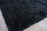Exquisite Rugs Sumo Shag Hand-loomed Polyester/Microfiber 5344 Black 8' x 10' Area Rug