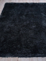 Exquisite Rugs Sumo Shag Hand-loomed Polyester/Microfiber 5344 Black 8' x 10' Area Rug