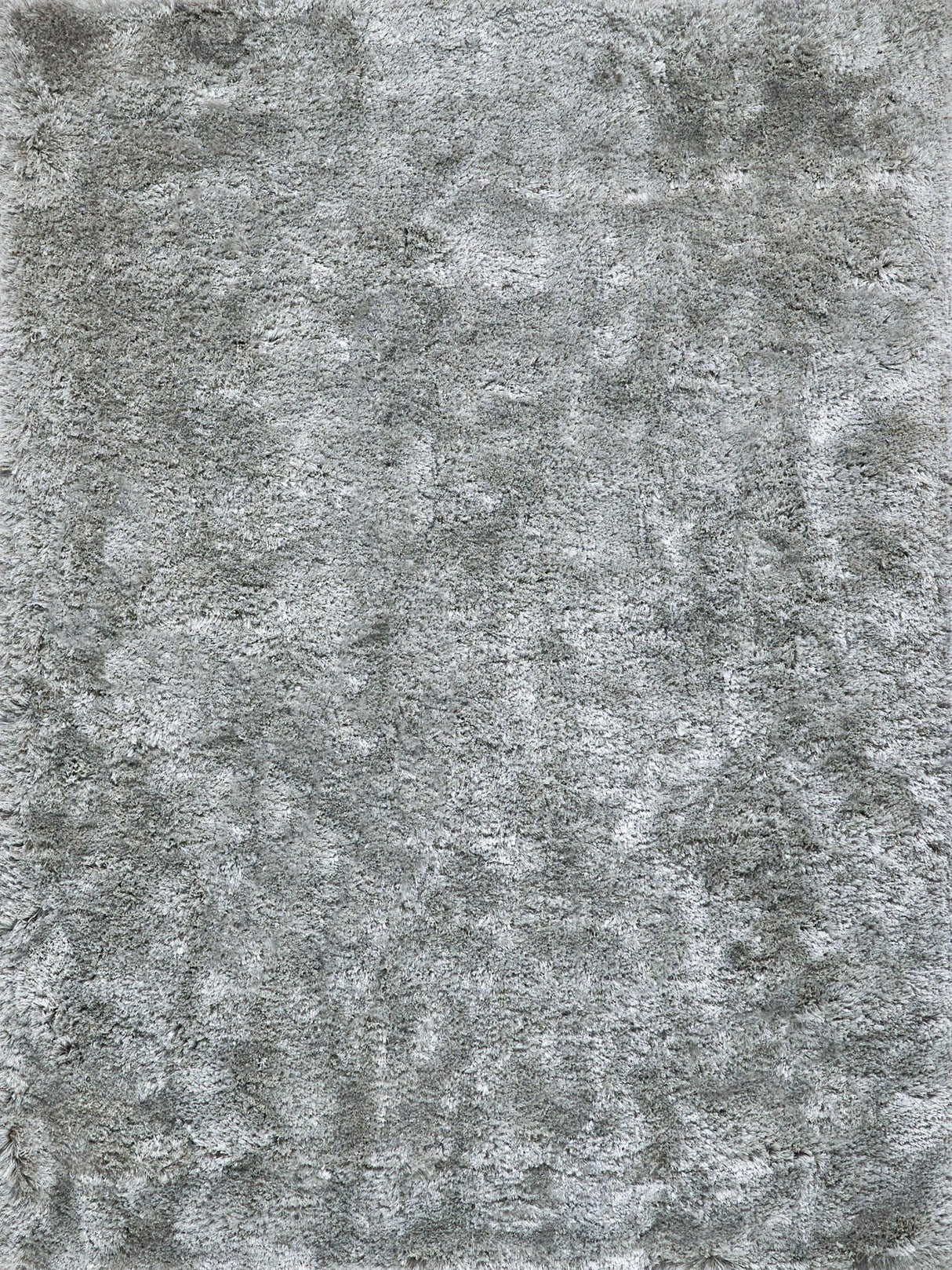 Exquisite Sumo Shag Hand-loomed Polyester/Microfiber Gray Area Rug 8.0'X11.0' Rug