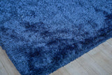 Exquisite Rugs Sumo Shag Hand-loomed Polyester/Microfiber 5381 Navy 5' x 8' Area Rug