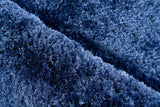 Exquisite Rugs Sumo Shag Hand-loomed Polyester/Microfiber 5381 Navy 5' x 8' Area Rug