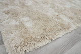 Exquisite Rugs Sumo Shag Hand-loomed Polyester/Microfiber 5382 Ivory 9' x 12' Area Rug