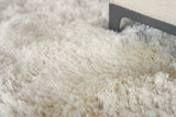 Exquisite Rugs Sumo Shag Hand-loomed Polyester/Microfiber 5382 Ivory 9' x 12' Area Rug