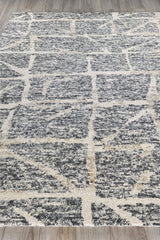 Exquisite Rugs Tahoe Hand-knotted Wool 5314 Gray/Ivory 8' x 10' Area Rug