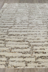 Exquisite Rugs Tahoe Hand-knotted Wool 5316 Brown/Taupe/Ivory 9' x 12' Area Rug