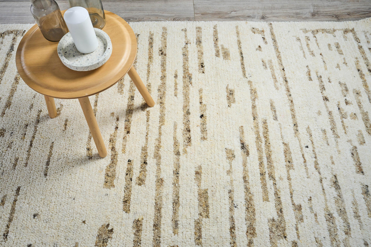 Exquisite Rugs Tahoe Hand-knotted Wool 5317 Ivory/Beige 6' x 9' Area Rug