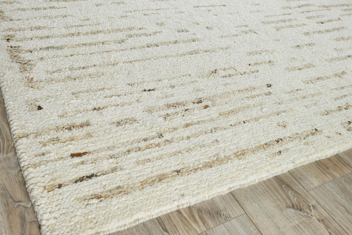 Exquisite Rugs Tahoe Hand-knotted Wool 5317 Ivory/Beige 8' x 10' Area Rug