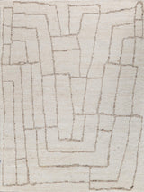 Exquisite Rugs Tahoe Hand-knotted Wool 5557 White/Beige 10' x 14' Area Rug
