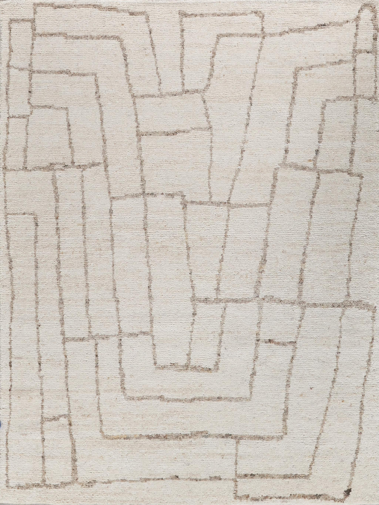 Exquisite Tahoe Hand-knotted Wool White/Beige Area Rug 12.0'X15.0' Rug