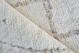 Exquisite Rugs Tahoe Hand-knotted Wool 5557 White/Beige 8' x 10' Area Rug