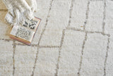 Exquisite Rugs Tahoe Hand-knotted Wool 5557 White/Beige 9' x 12' Area Rug