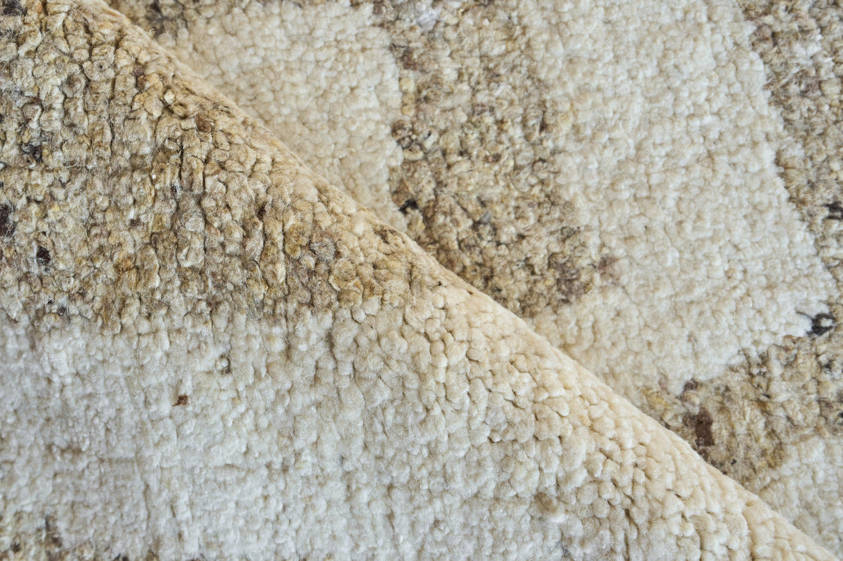 Exquisite Rugs Tahoe Hand-knotted Wool 5558 Beige/Ivory 12' x 15' Area Rug