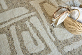 Exquisite Rugs Tahoe Hand-knotted Wool 5558 Beige/Ivory 8' x 10' Area Rug