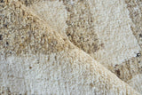 Exquisite Rugs Tahoe Hand-knotted Wool 5558 Beige/Ivory 9' x 12' Area Rug