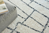 Exquisite Rugs Tahoe Hand-knotted Wool 5559 Ivory/Black 12' x 15' Area Rug