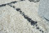 Exquisite Rugs Tahoe Hand-knotted Wool 5559 Ivory/Black 8' x 10' Area Rug