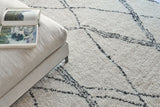 Exquisite Rugs Tahoe Hand-knotted Wool 5560 Ivory/Black 10' x 8' Area Rug