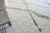 Exquisite Rugs Tahoe Hand-knotted Wool 5560 Ivory/Black 10' x 8' Area Rug