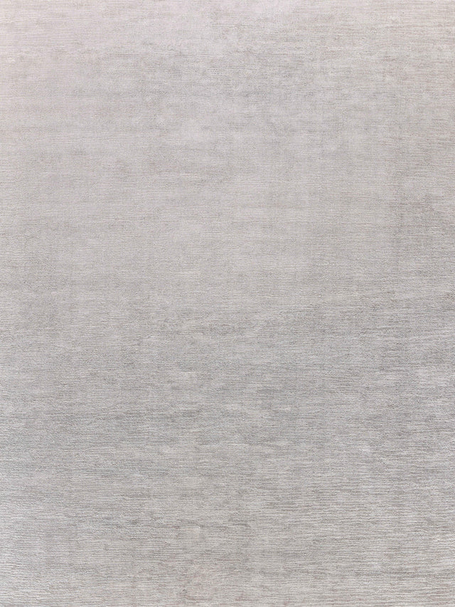 Exquisite Rugs Tangaro Hand-loomed Bamboo Silk/Banana Silk 4525 Silver 12' x 15' Area Rug