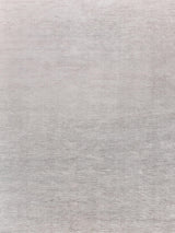 Exquisite Tangaro Hand-loomed Bamboo Silk/Banana Silk Silver Area Rug 12.0'X15.0' Rug
