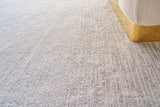 Exquisite Rugs Tangaro Hand-loomed Bamboo Silk/Banana Silk 4525 Silver 8' x 10' Area Rug