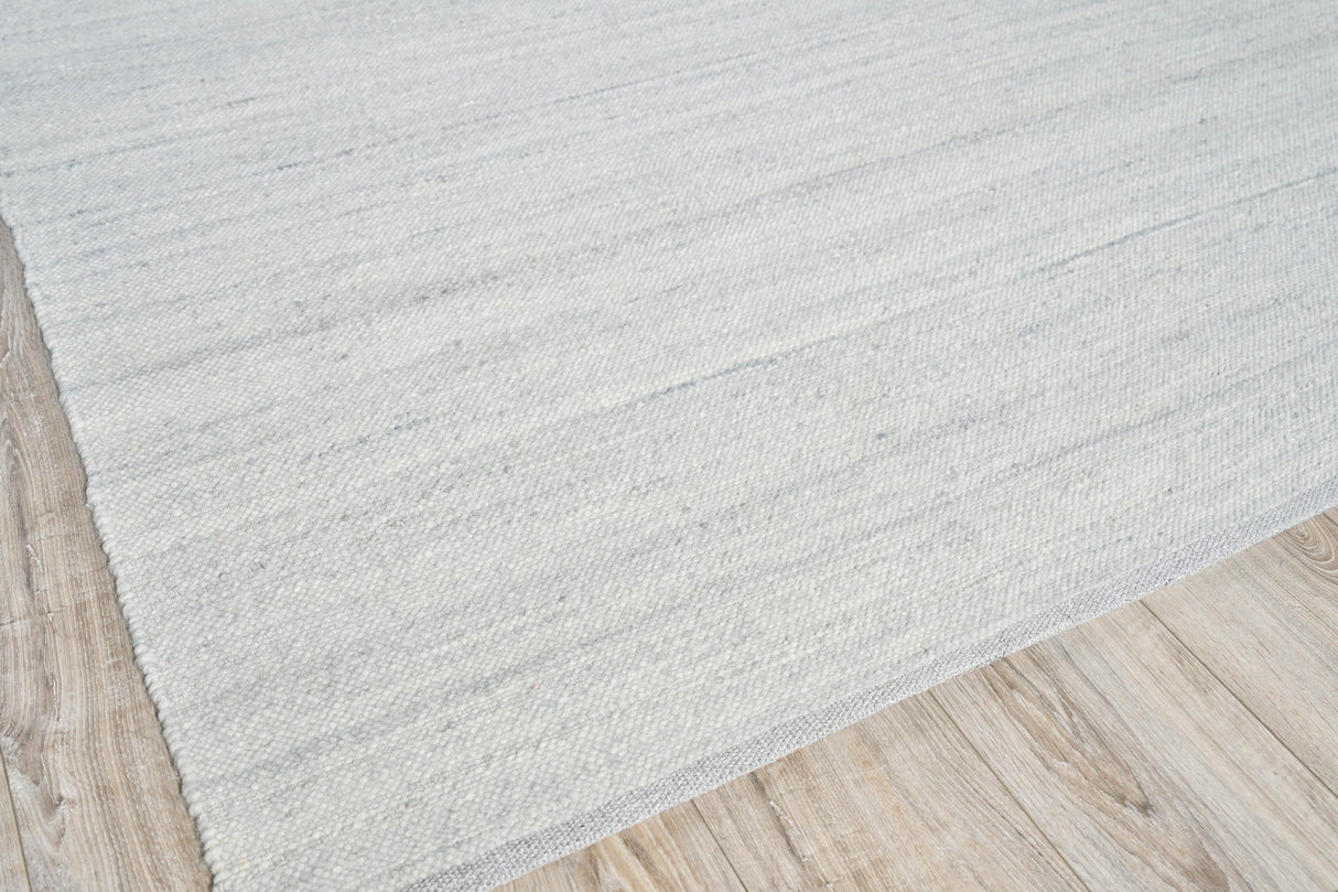 Exquisite Rugs Tocayo Flatweave New Zealand Wool 4596 Ivory/Light Blue 8' x 10' Area Rug