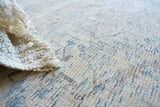 Exquisite Rugs Tuscany Hand-loomed Wool/Bamboo Silk 4104 Beige/Blue 12' x 15' Area Rug