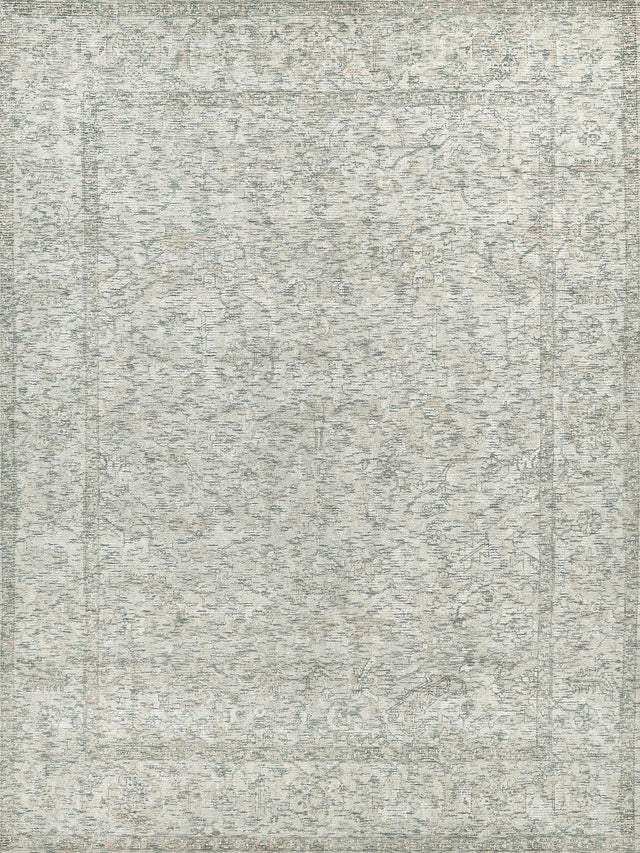 Exquisite Rugs Tuscany Hand-loomed Wool/Bamboo Silk 4105 Beige/Blue 9' x 12' Area Rug