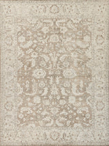 Exquisite Rugs Tuscany Hand-loomed Wool/Bamboo Silk 4106 Brown 10' x 14' Area Rug