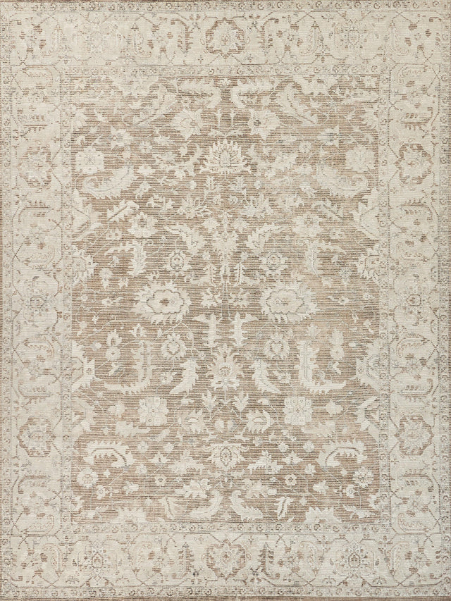 Exquisite Rugs Tuscany Hand-loomed Wool/Bamboo Silk 4106 Brown 10' x 14' Area Rug