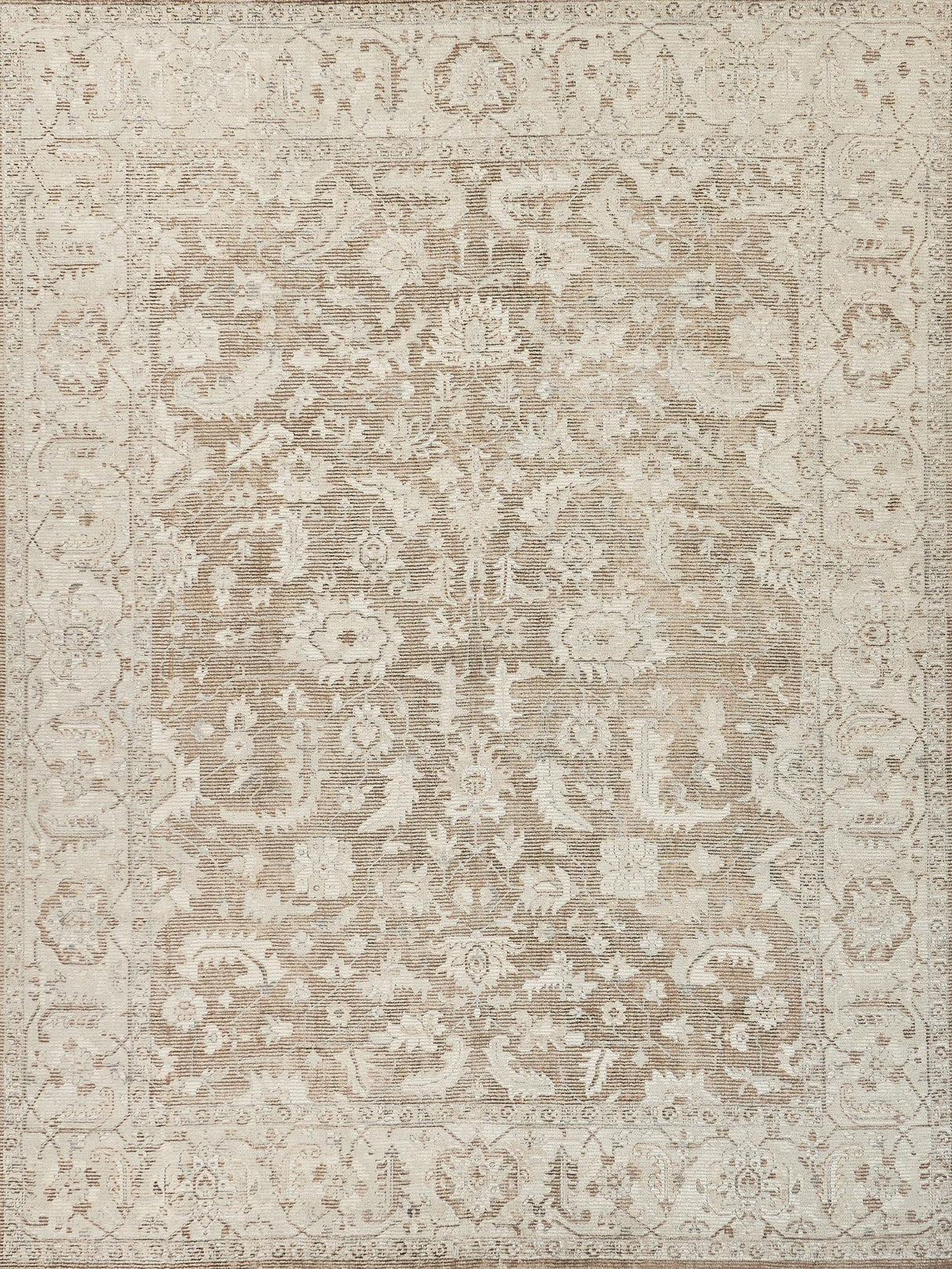 Exquisite Tuscany Hand-loomed Wool/Bamboo Silk Brown Area Rug 10.0'X14.0' Rug